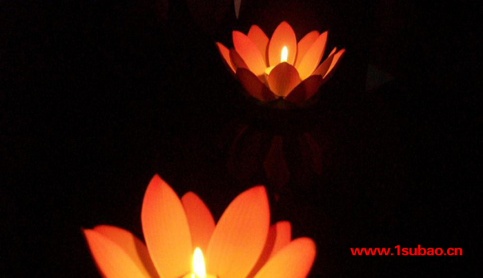 蜡烛河灯小夜灯特价直销 多种发光可选 可定做许愿莲花灯