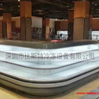 水果店立式风幕柜批发 蛋糕立式风幕柜定制 比斯特