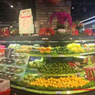 比斯特 商超转角风幕柜订制 便利店转角风幕柜定制