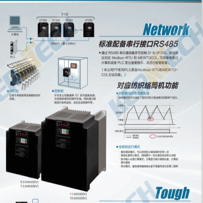 供应松下变频器AVF200-0072 单相220V 功率0.75KW 松下变频器VF200-0072