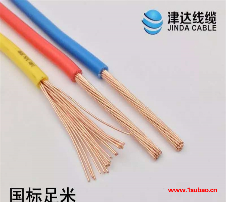 天津正标津达线缆 铜芯聚氯乙烯绝缘软电线   BVR  25