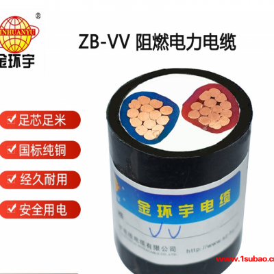 金环宇电线电缆 深圳B类阻燃电缆vv报价ZB-VV 2X16平方