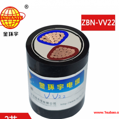 金环宇电缆 深圳低压阻燃耐火电缆ZBN-VV22-2X70平方 电力电缆