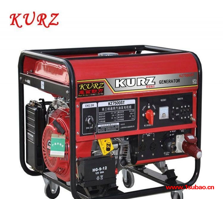 库兹12kw380v汽油发电机图片