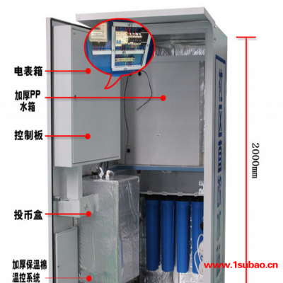 800G郑州白色--帽檐款售水机社区直饮机刷卡饮水机