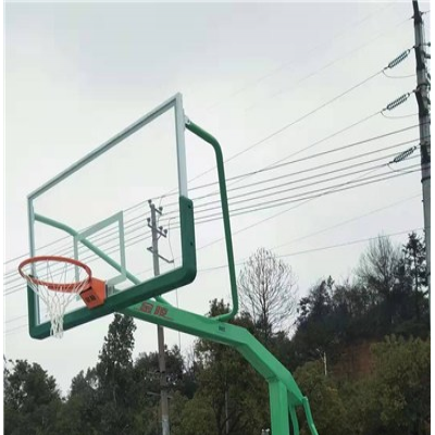 攸县圆管篮球架篮板-红枚体育球场地面铺设-圆管篮球架篮板定制