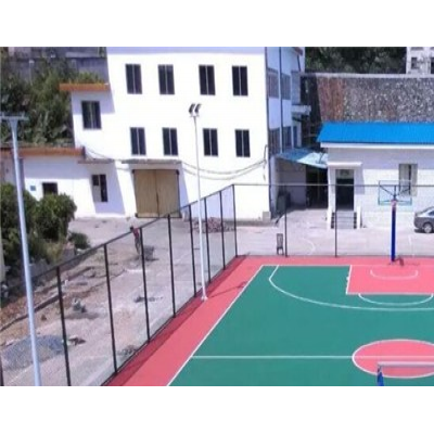 悬浮拼装地板球场地面-天元区悬浮拼装地板-红枚体育硅PU球场
