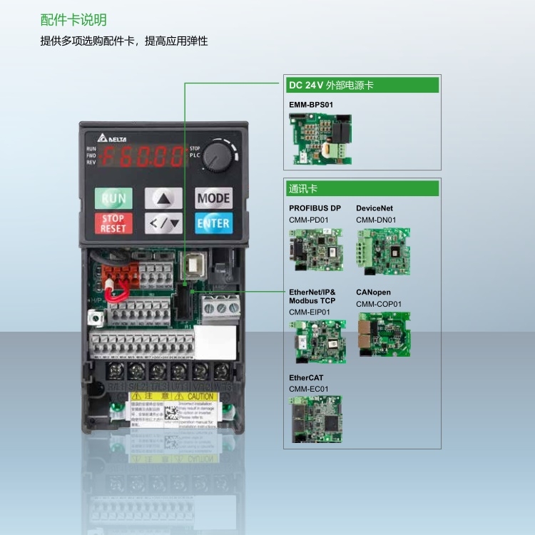 湘西自治州台达变频器VFD-E系列单相220V1.5KW
