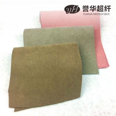 GRS认证TC证书可回收超纤 定制尼龙涤纶可再生料反绒绒面超纤皮革