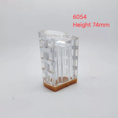 6054德胜鞋材厂2022新款方形镂空透明水晶跟高跟休闲鞋粗跟女鞋