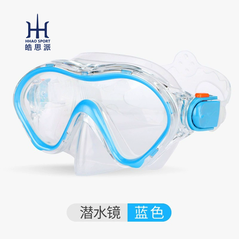 儿童钢化玻璃潜水镜浮潜套装游泳镜硅胶潜水镜硅胶游泳镜浮潜装备