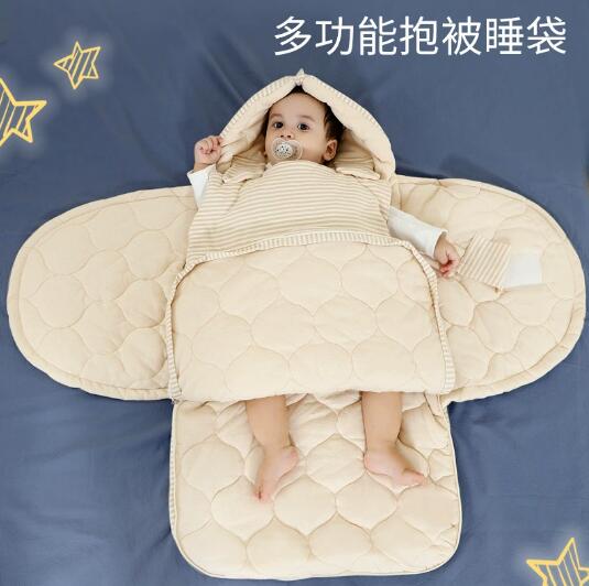 婴儿春秋宝宝睡袋薄款夏季彩棉四季通用款新生秋冬儿童防踢被