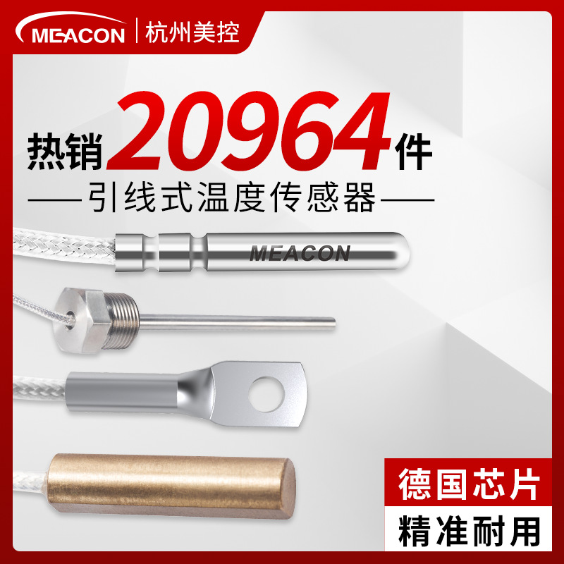 PT100温度传感器探头 PT1000直接引线温度探头 温度传感器