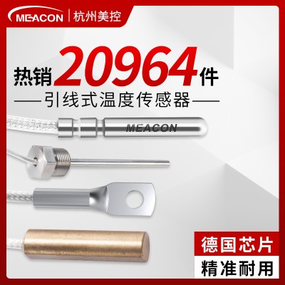 PT100温度传感器探头 PT1000直接引线温度探头 温度传感器