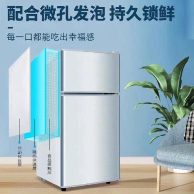 小鸭牌28-80升双门宿舍租房迷你双门冷冻冷藏一级节能省电家用冰