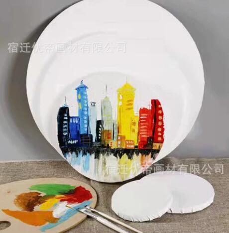 圆形心形油画框批发异形框油画布油画板帆布框丙烯颜料肌理画画框