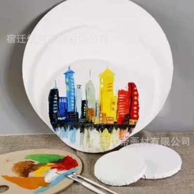 圆形心形油画框批发异形框油画布油画板帆布框丙烯颜料肌理画画框