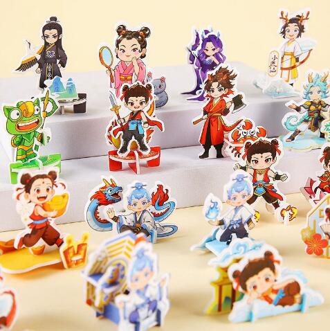 哪吒3D立体拼图儿童益智玩具男孩礼物幼儿园小礼品全班奖励奖品