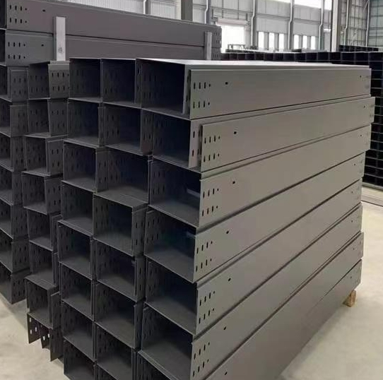 消防金属防火电缆槽盒多孔钢制防火桥架批发图4