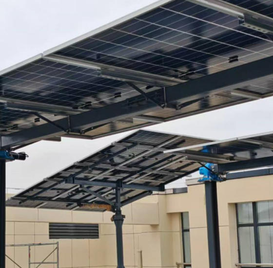 跟踪支架 电站建设可转动光伏架 稳定可靠图2