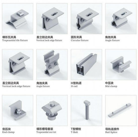 跟踪支架 电站建设可转动光伏架 稳定可靠图5