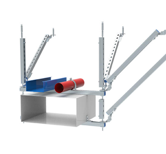 抗震支架成品支持定制 多管双向抗震支架 经久耐用图3