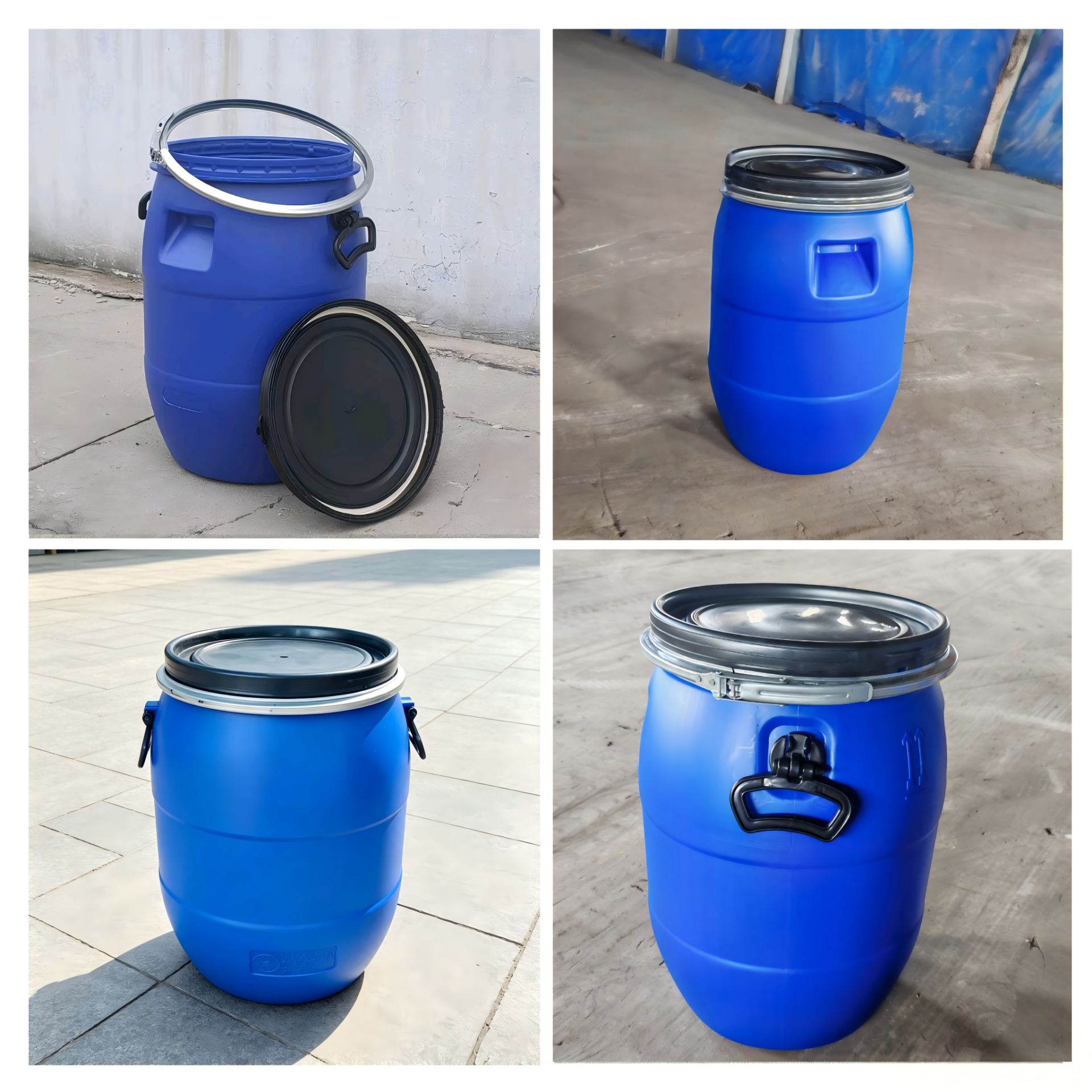 50L医药铁箍桶 定制50升包装桶 50升化工塑料桶50l铁箍桶