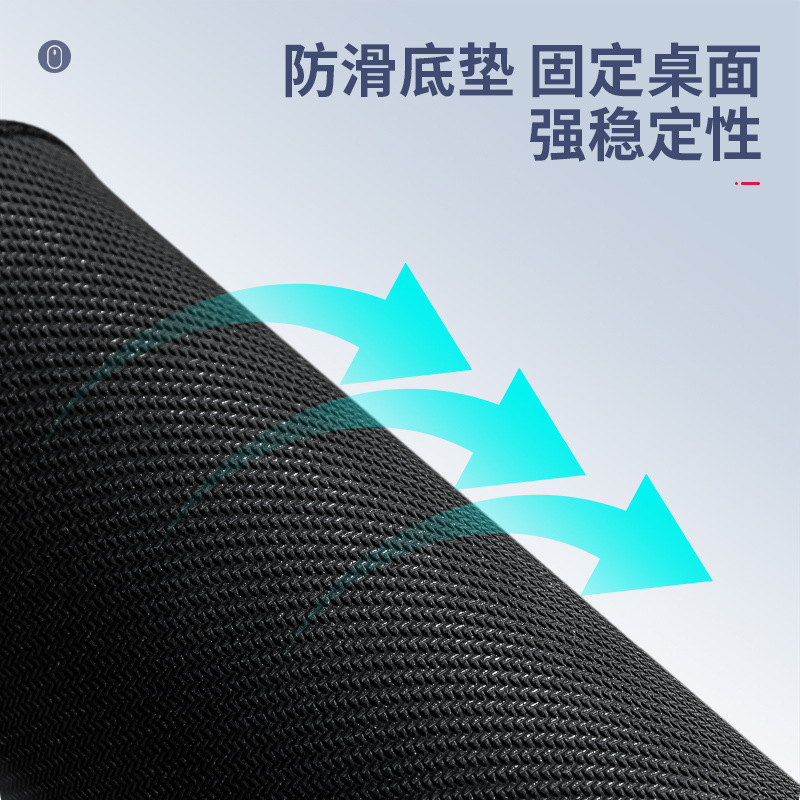 得力鼠标垫桌面防滑垫舒适护腕家用游戏大号学生鼠标垫树脂鼠标垫图2