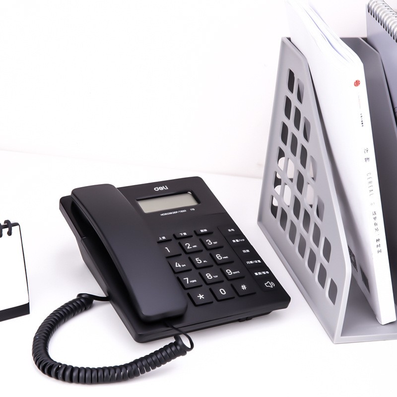 得力779有线固定电话机座机固话家用办公室用坐机来电显示座式