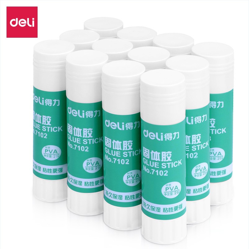 7102得力固体胶21g 手工胶 固体胶水 胶棒 中号 单支价图3