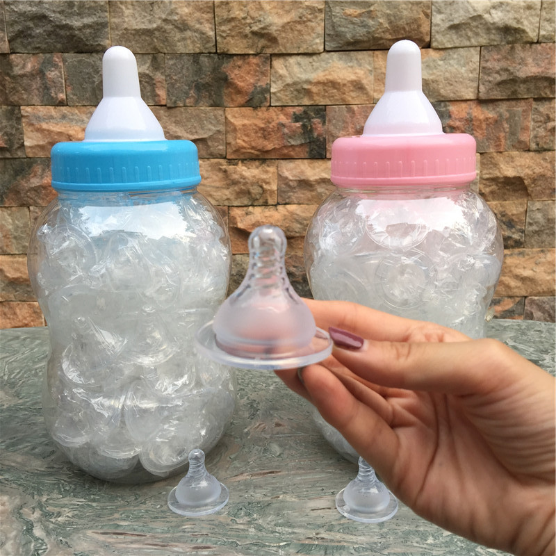 桶装奶嘴 宽口径标口径母乳实感液态硅胶奶嘴 婴儿奶瓶喂奶奶嘴图2
