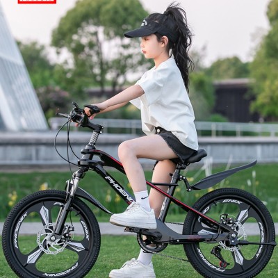 跨境儿童镁合金山地车18寸20寸22寸小学生变速自行车男女孩脚踏车