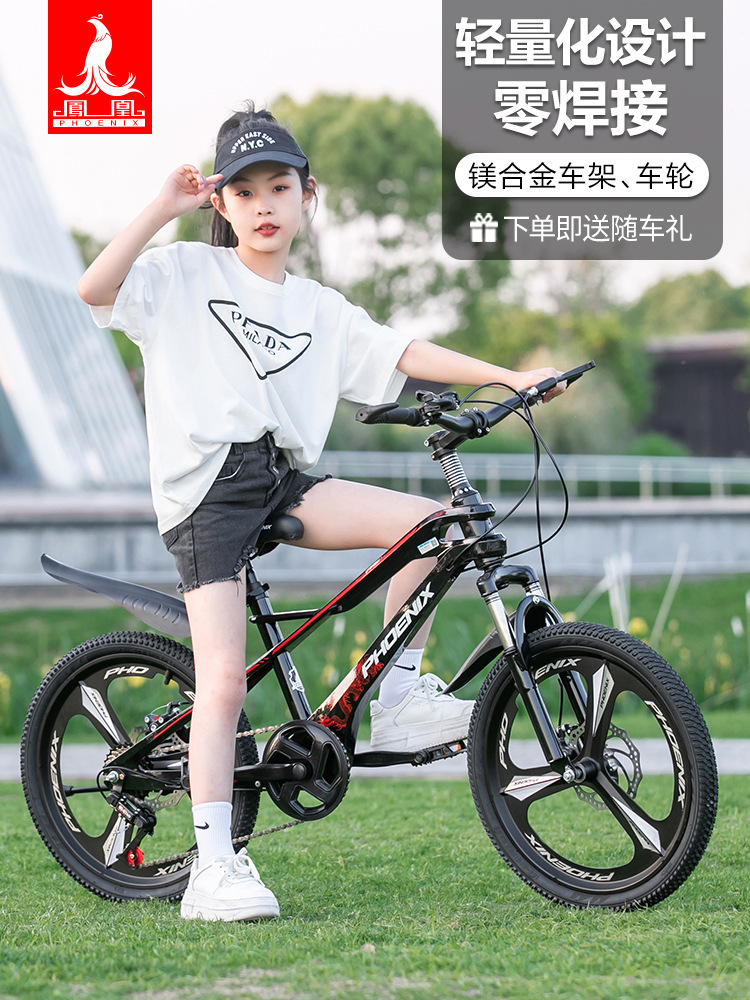 跨境儿童镁合金山地车18寸20寸22寸小学生变速自行车男女孩脚踏车图2